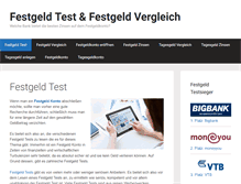 Tablet Screenshot of festgeldtest.com